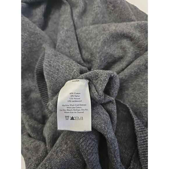 EDDIE BAUER Women’s Gray Turtleneck Medium Long Sleeve Cotton Nylon - Picture 4 of 5